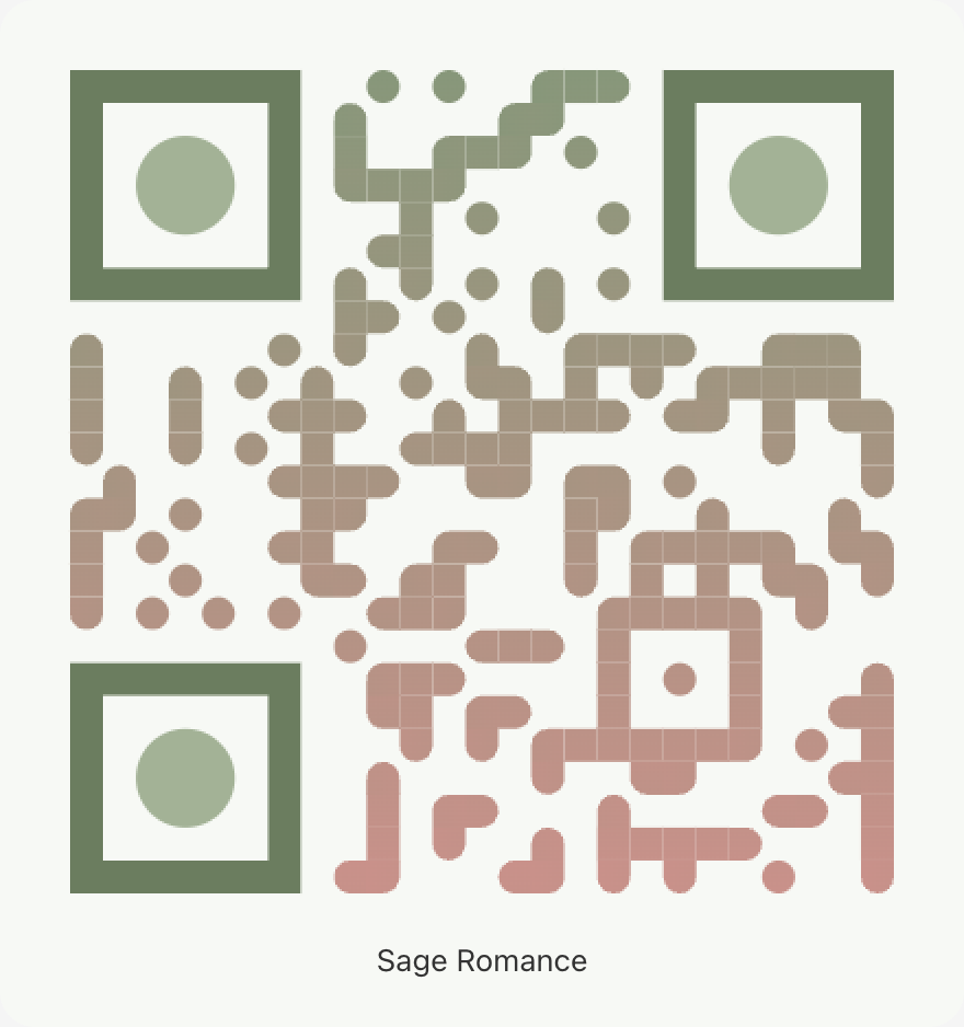 Sage Romance QR code style